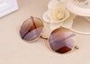 Hexagon Color Film Retro Sun Glasses